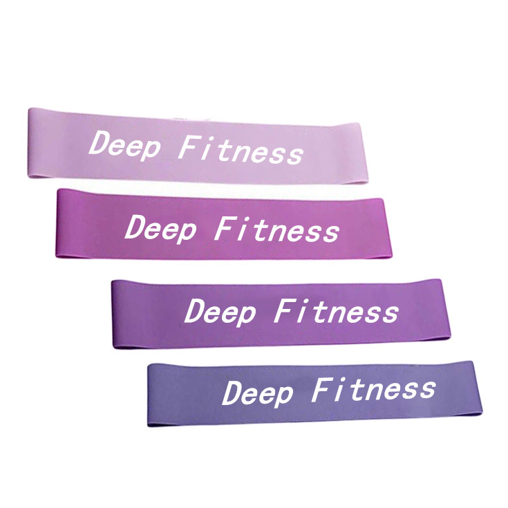 Heavy duty mini loop bands natural latex stretch band fitness resistance band